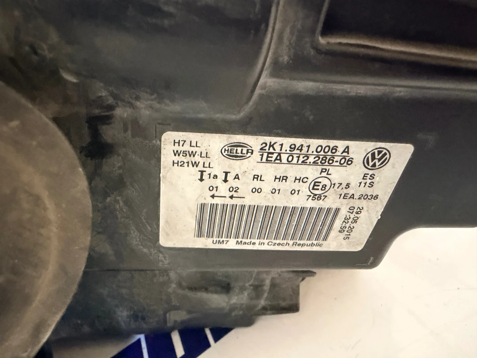 2K1941006A Десен фар VW CADDY  2015-2020  2K1.941.006 A 2K1941006A 1EA 012.286-06, снимка 5 - Части - 53747041