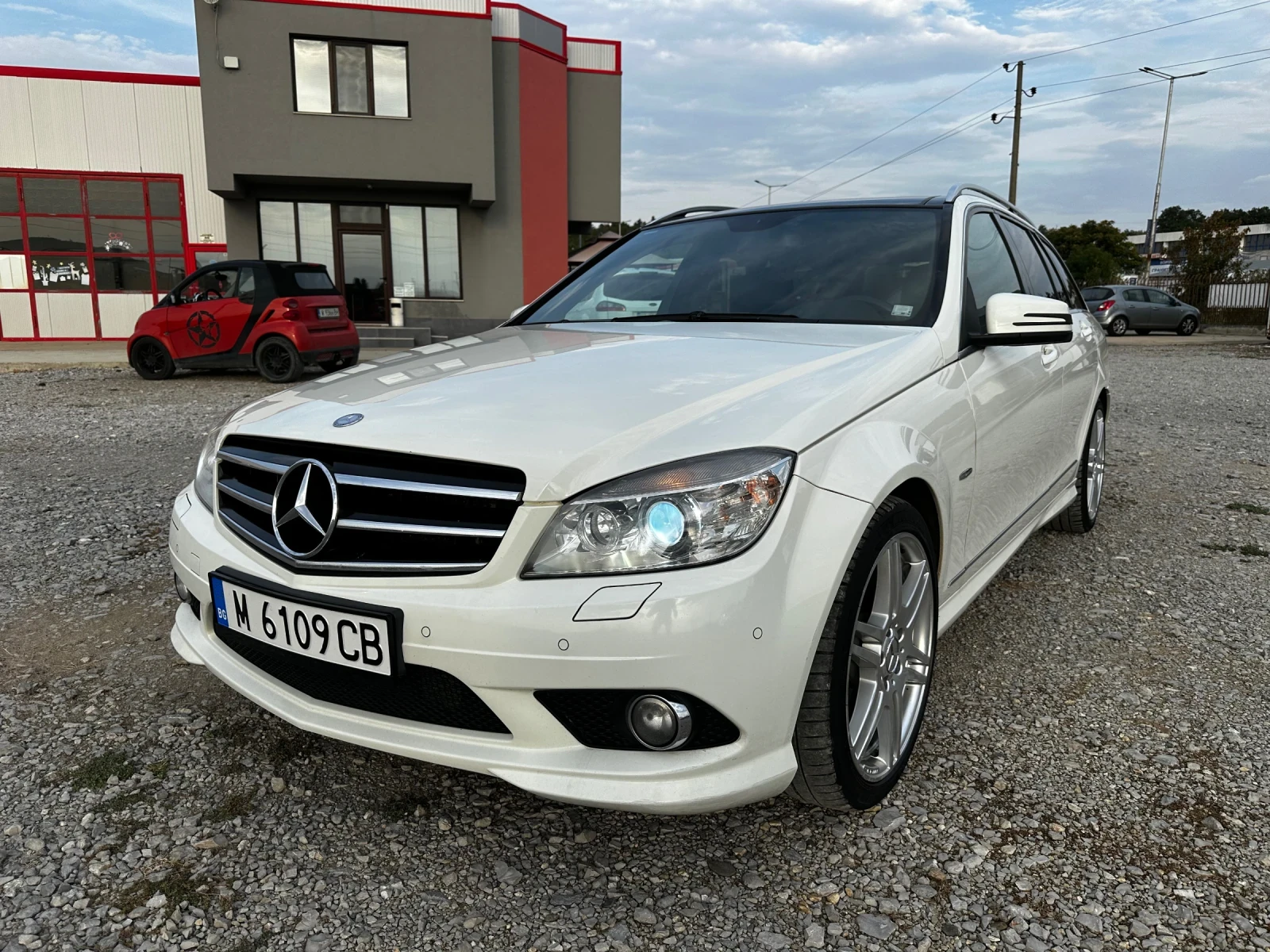 Mercedes-Benz C 220 CDI-OM646-AMG PACKET- СТЪКЛЕН ТАВАН - [1] 