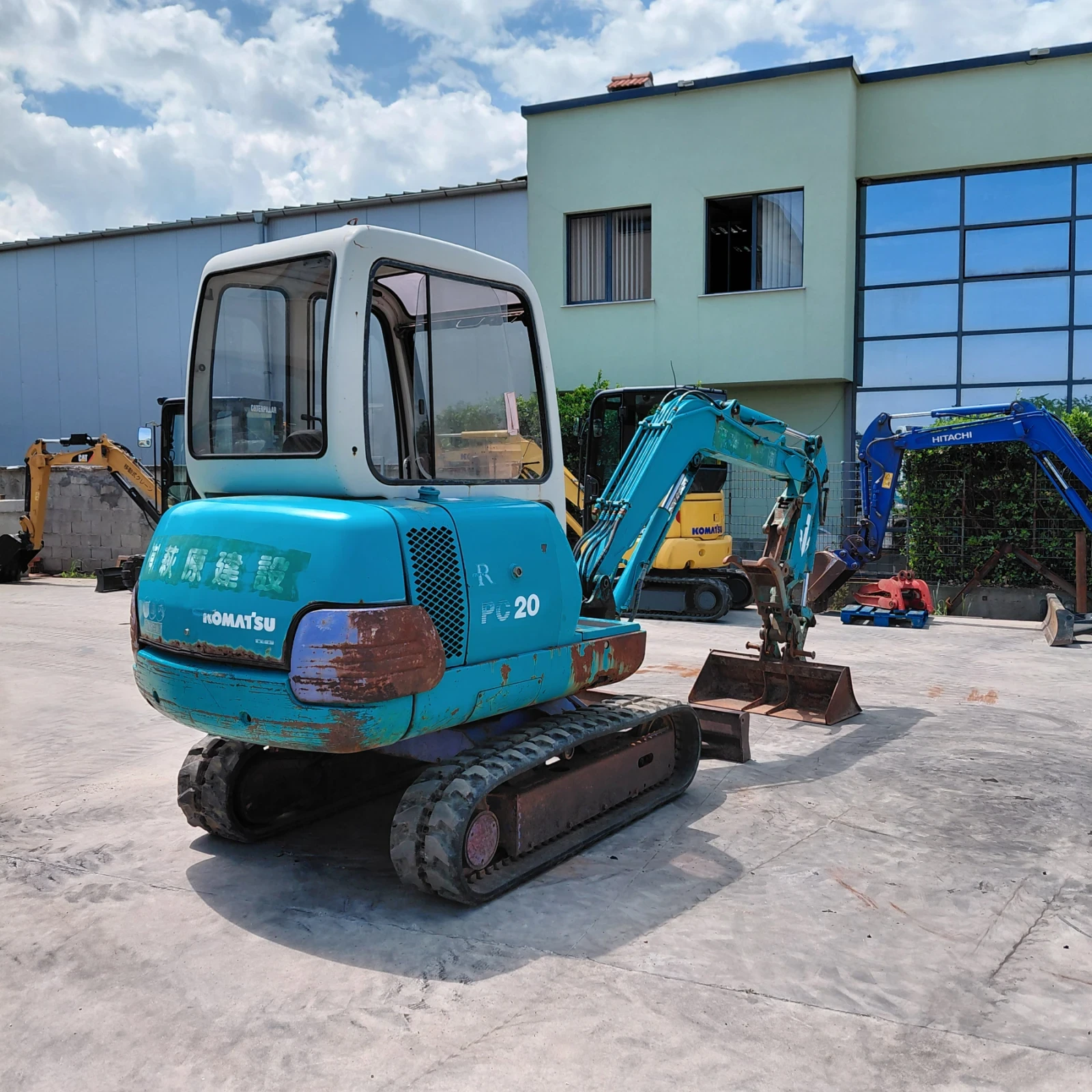 Багер Komatsu PC20-7E * ВГРАДЕН ЧУК, ЩИПКА, 2 КОФИ * , снимка 5 - Индустриална техника - 53187519