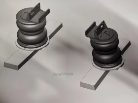 MERCEDES-ATEGO допълнителни въздушни възглавници преден мост 500 евр с монтаж Ем Комплект 0884333269