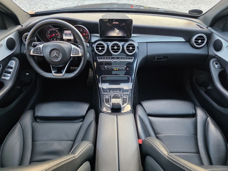 Mercedes-Benz C 220 C-250 d 204кс AMG-LINE Панорама Навигация Камера , снимка 7 - Автомобили и джипове - 53068267