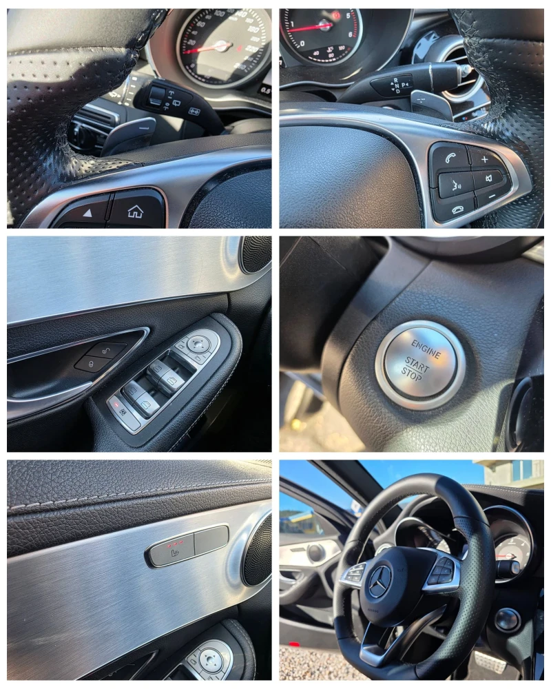 Mercedes-Benz C 220 C-250 d 204кс AMG-LINE Панорама Навигация Камера , снимка 11 - Автомобили и джипове - 53068267