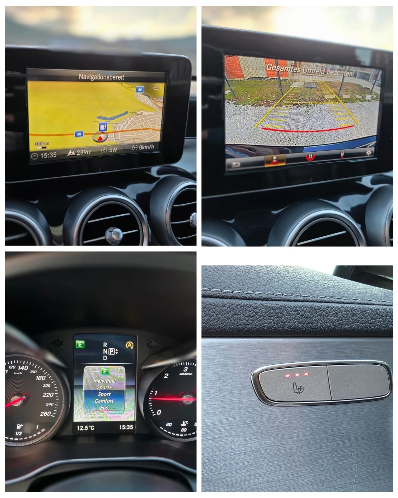 Mercedes-Benz C 220 C-250 d 204кс AMG-LINE Панорама Навигация Камера , снимка 10 - Автомобили и джипове - 53068267