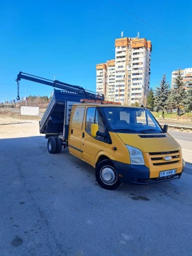 Ford Transit Самосвал с кран, снимка 3