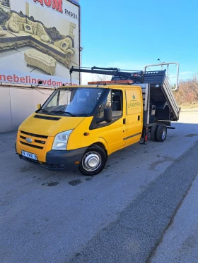 Ford Transit Самосвал с кран, снимка 1