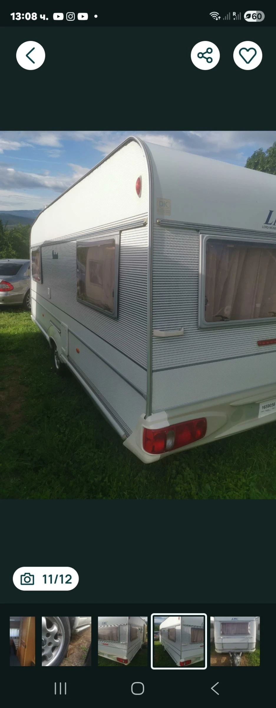 Каравана LMC 530, снимка 2 - Каравани и кемпери - 54179326