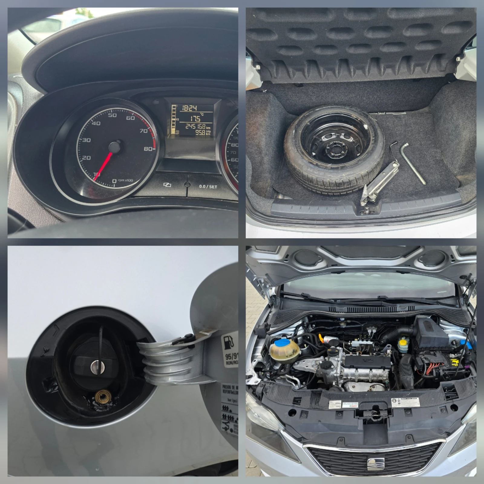 Seat Ibiza 1.2 Бензин-Газ, 2013г., снимка 14 - Автомобили и джипове - 54517252