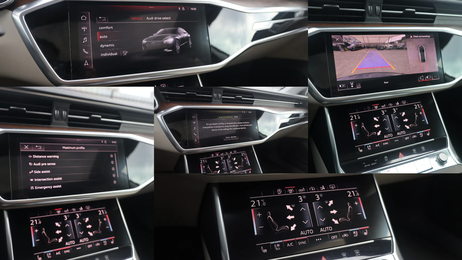 Audi A7 RS7 55TFSI Quattro KeyGO PANO 360KAM B&O SitzKlima, снимка 15 - Автомобили и джипове - 54641701