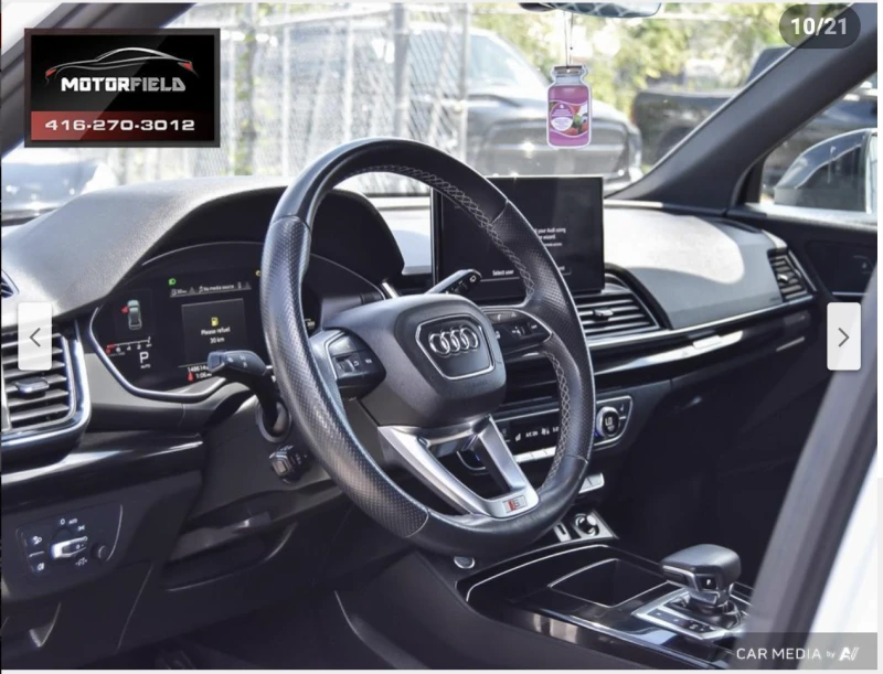 Audi Q5 2.0T* S* LINE* MATRIX* ДИГИТАЛНО* ТАБЛО* BLACK* OP, снимка 10 - Автомобили и джипове - 51534136