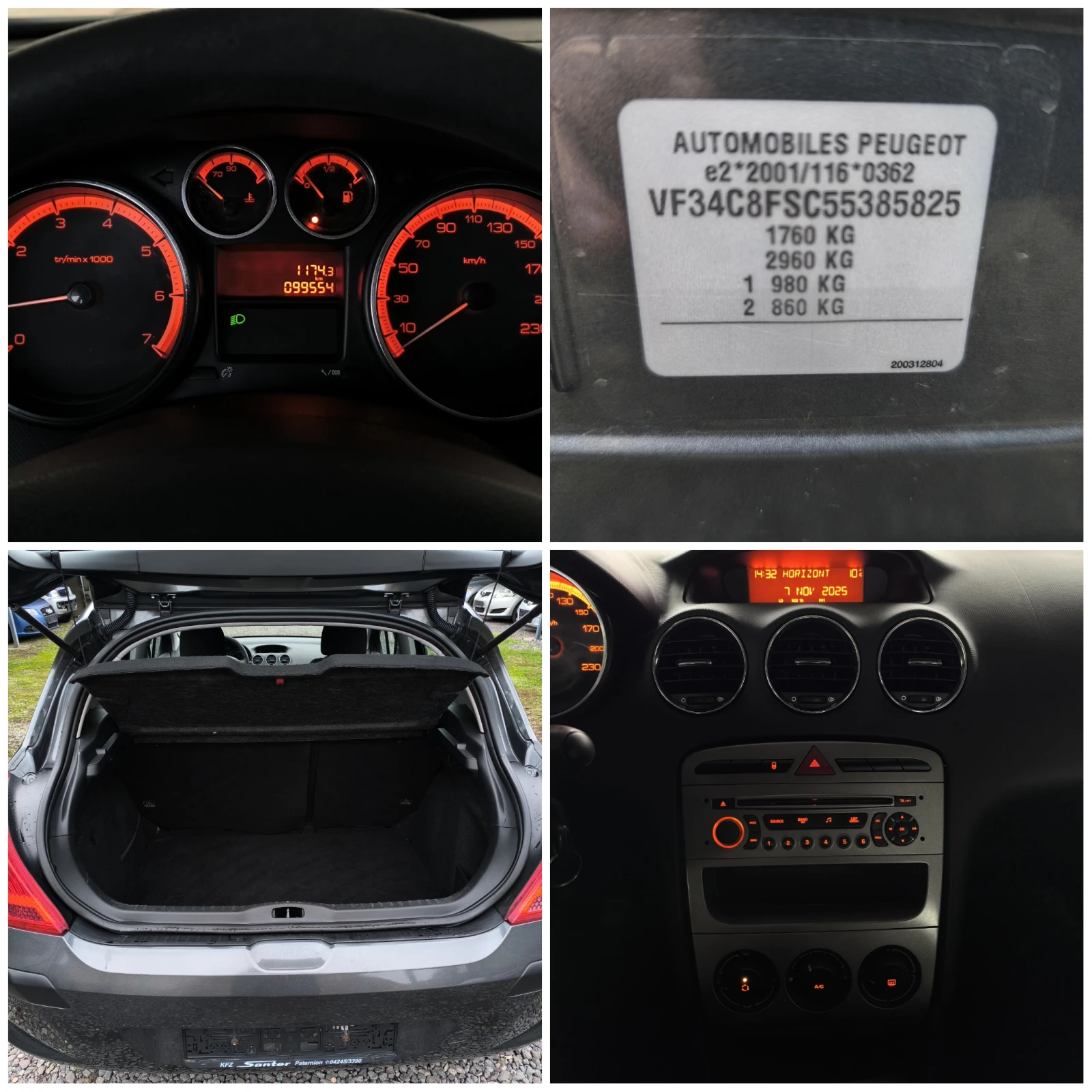 Peugeot 308 FACE LIFT-1.4i-95-- 99500 !!! | Mobile.bg   17