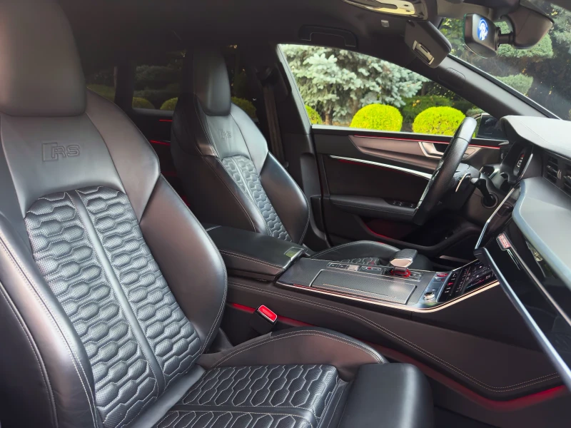 Audi Rs7 * TANGO RED* CARBON CERAMIC* LASER* MAXTON* ЛИЗИНГ, снимка 13 - Автомобили и джипове - 51624382