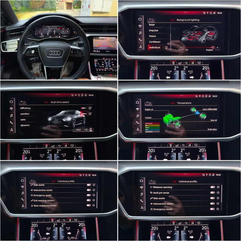 Audi Rs7 * TANGO RED* CARBON CERAMIC* LASER* MAXTON* ЛИЗИНГ, снимка 17 - Автомобили и джипове - 51624382