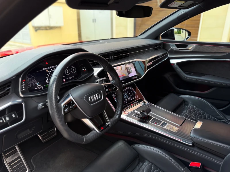 Audi Rs7 * TANGO RED* CARBON CERAMIC* LASER* MAXTON* ЛИЗИНГ, снимка 10 - Автомобили и джипове - 51624382