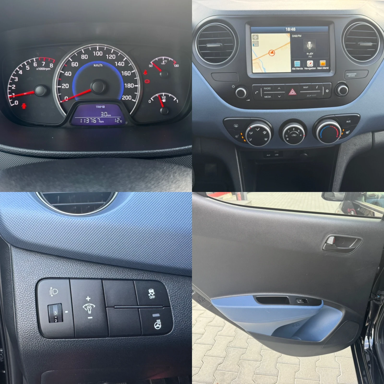 Hyundai I10 BlueTrend NAVI SERVIZ , снимка 15 - Автомобили и джипове - 54125482