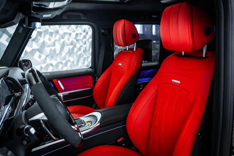 Mercedes-Benz G 63 AMG Carbon* Burmester* 360* Manufaktur* TV, снимка 13 - Автомобили и джипове - 52876165