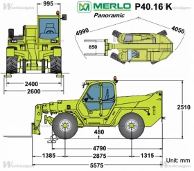 Телескопичен товарач Merlo P 40.16 K 4x4x4, снимка 14