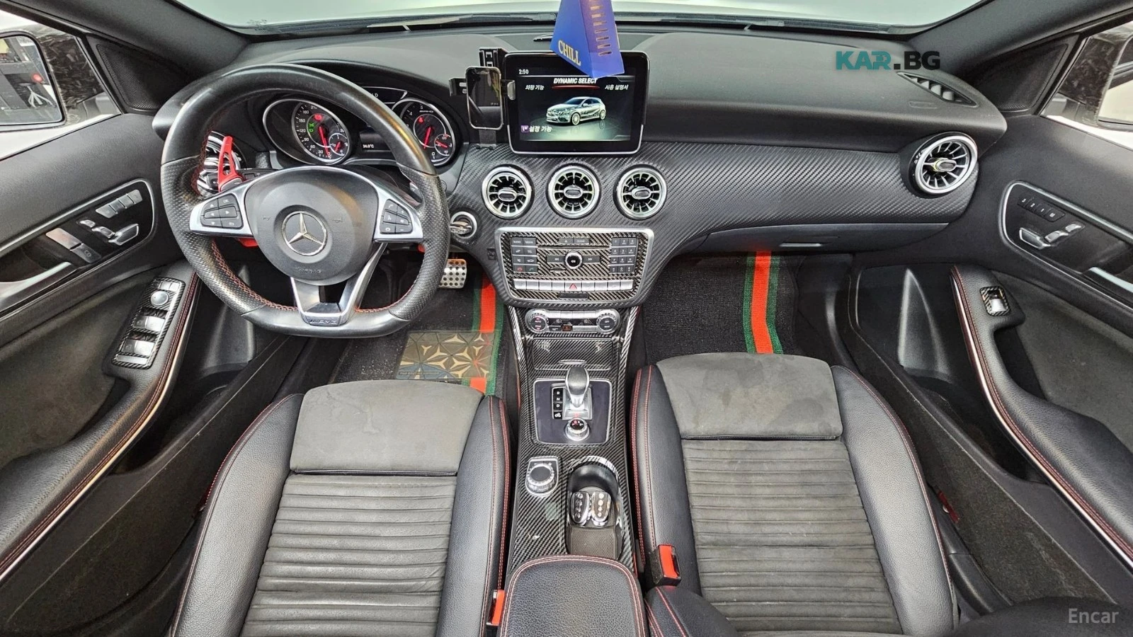 Mercedes-Benz A45 AMG 4MATIC* КОЖА* ПОДГРЕВ* ПАНОРАМА* КАМЕРА* NAVI* , снимка 7 - Автомобили и джипове - 55898604