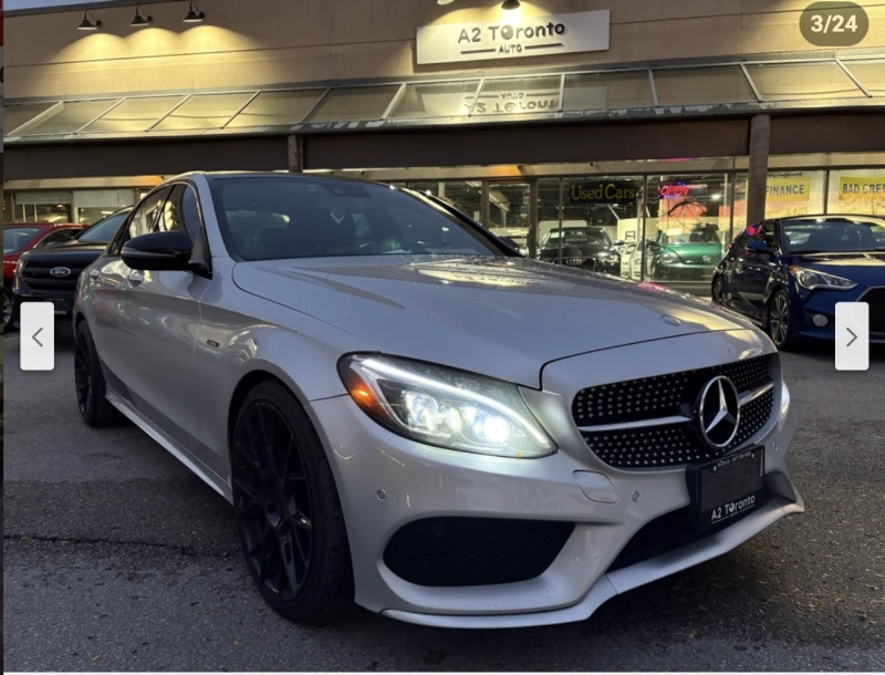 Mercedes-Benz C 450 AMG 4MATIC* BURMESTER* АВТОПИЛОТ* КАМЕРА* КЕЙЛЕС* , снимка 3 - Автомобили и джипове - 52377626