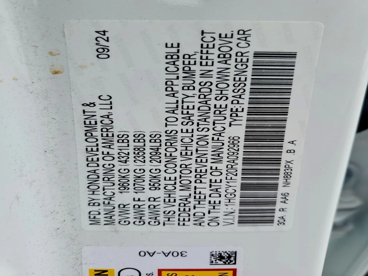 Honda Accord 1.5l Lx, снимка 12 - Автомобили и джипове - 53938709