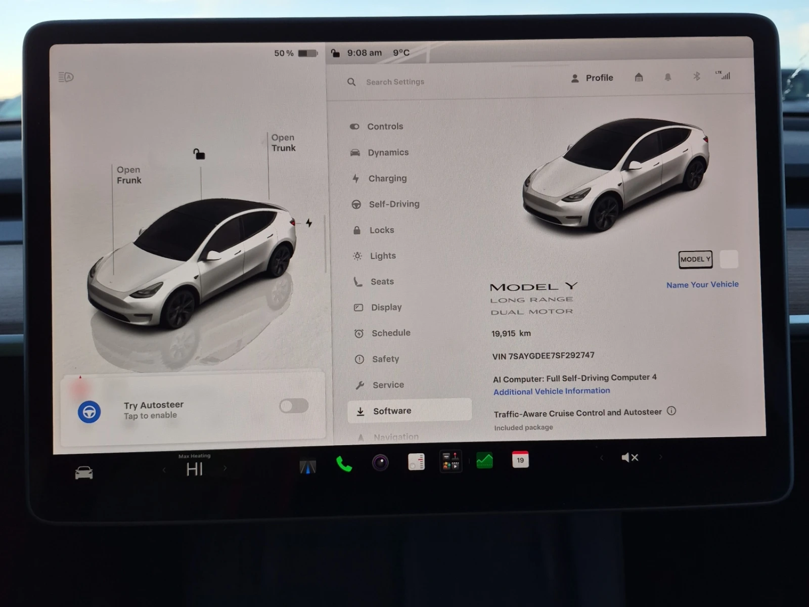 Tesla Model Y LONG RANGE/ПОДГРЕВ/ПАНОРАМА/, снимка 8 - Автомобили и джипове - 56587587