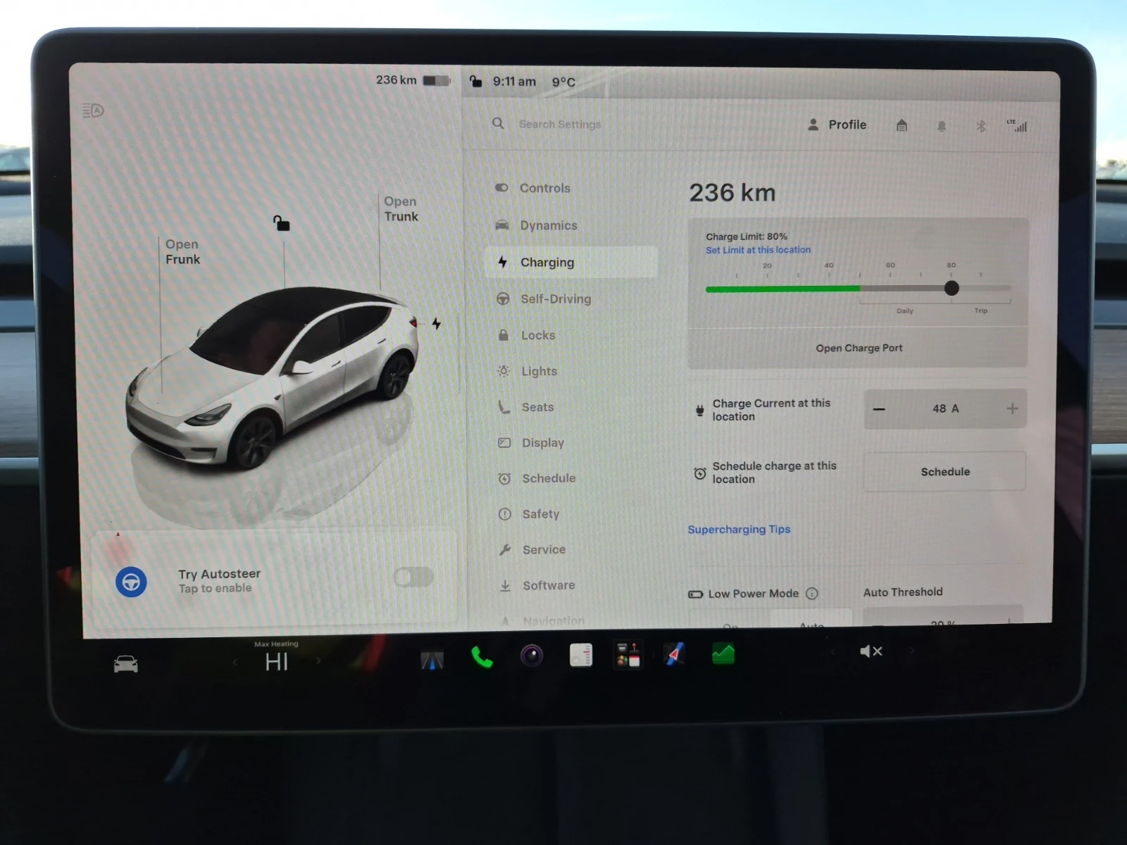Tesla Model Y LONG RANGE/ПОДГРЕВ/ПАНОРАМА/, снимка 15 - Автомобили и джипове - 56587587