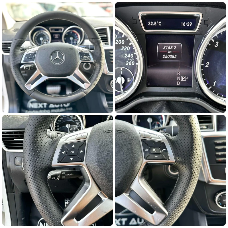Mercedes-Benz ML 350 3.0D 258HP EURO6 PANO NAVI, снимка 14 - Автомобили и джипове - 50728620
