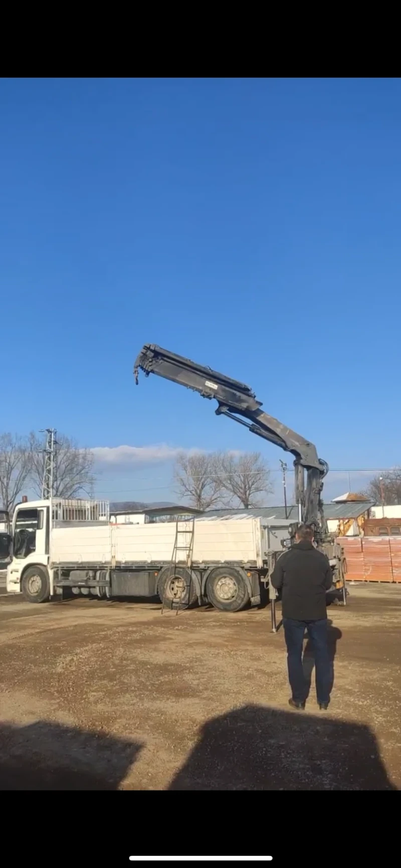 Man Tga 26400. 6x4 Кран 15 метра 1 тон с Дистанционно, снимка 2 - Камиони - 52582249