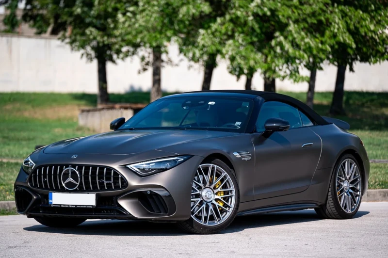 Mercedes-Benz SL 63 AMG 4 М+ Силвър Стар 11000к.м - 270000 лв. - 48450232 1
