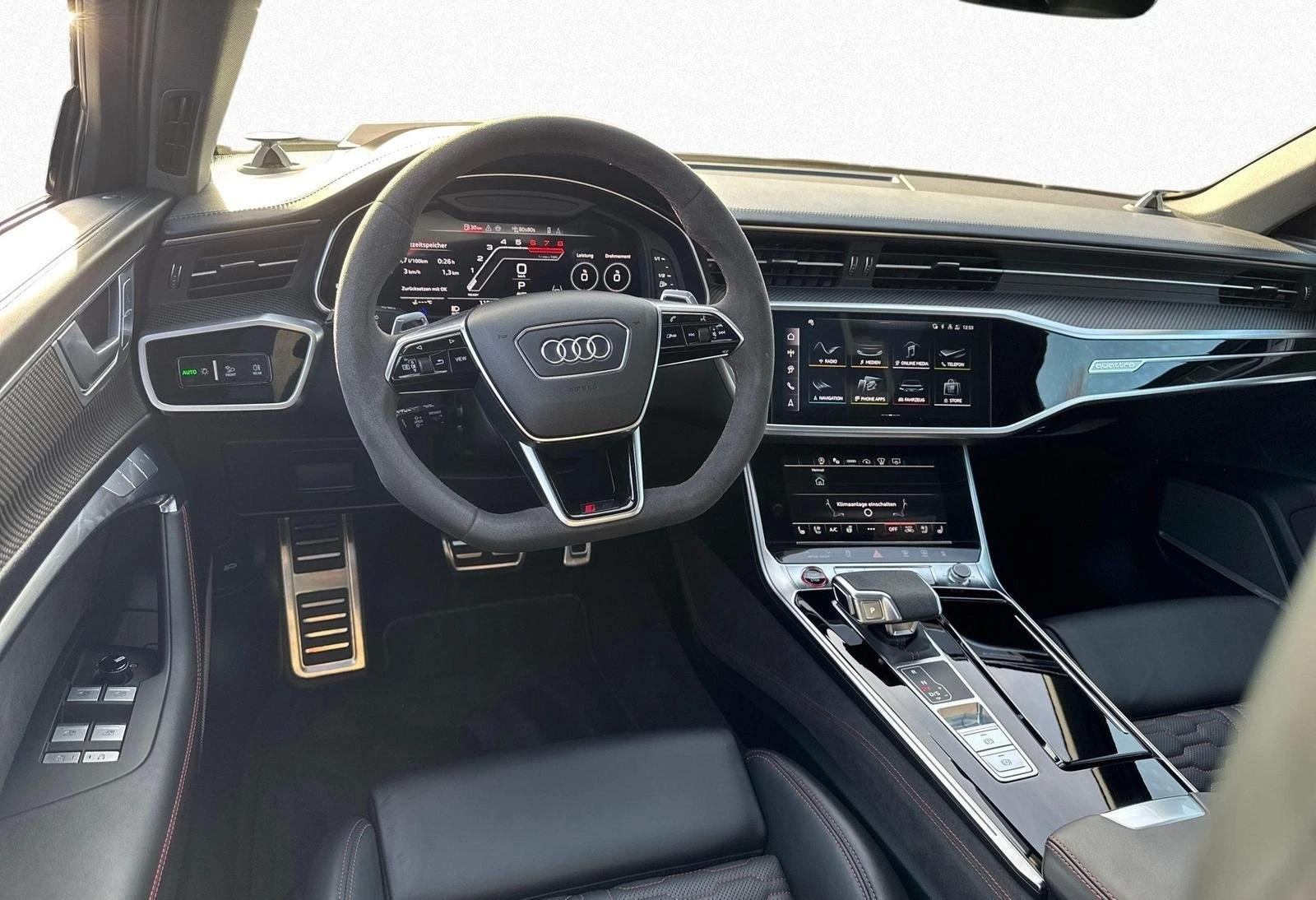 Audi Rs6 CERAMIC / CARBON / BLACK OPTIC / MATRIX/ PANO/ HUD, снимка 12 - Автомобили и джипове - 56016177