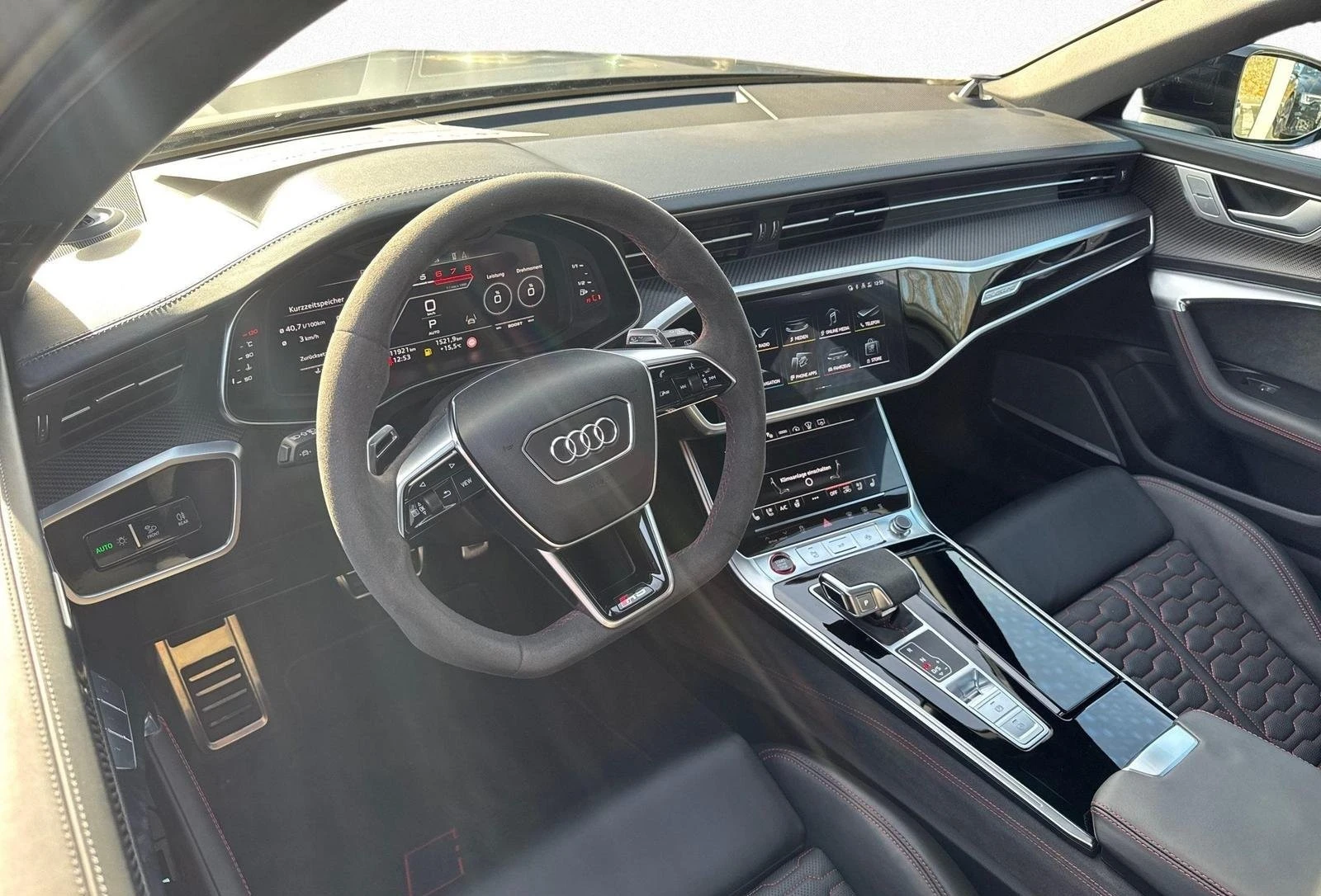 Audi Rs6 CERAMIC / CARBON / BLACK OPTIC / MATRIX/ PANO/ HUD, снимка 11 - Автомобили и джипове - 56016177