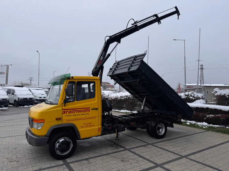 Mercedes-Benz Atego Vario 815d Самосвал + кран Hiab 035-2 3.70м. , снимка 3 - Камиони - 48691741