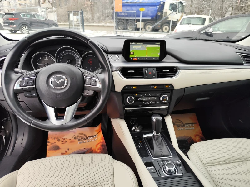 Mazda 6 2.2D* SKYACTIV* EURO6B* LED* NAVI* КОЖА* АВТОМАТИК, снимка 6 - Автомобили и джипове - 53185929