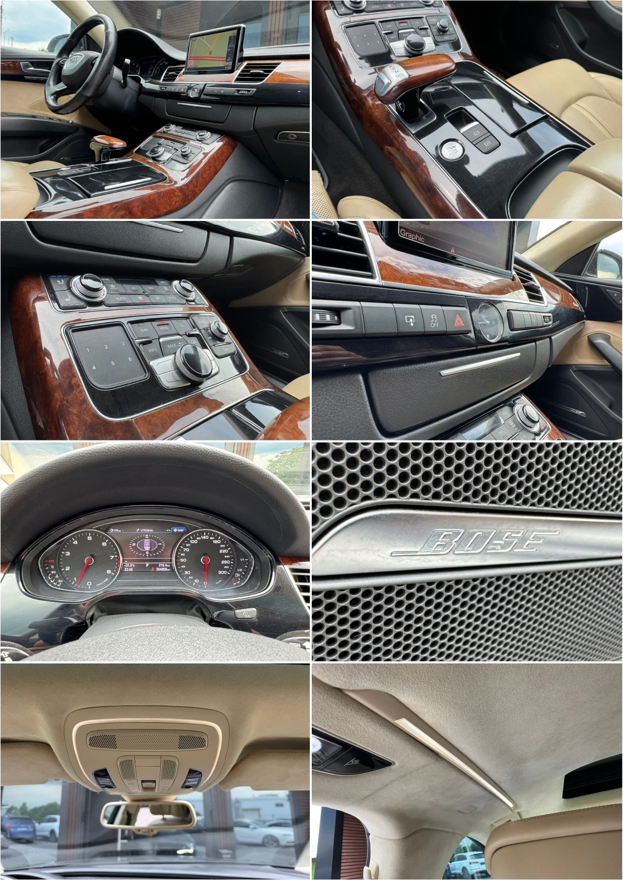 Audi A8 Individual* Подгрев* Обдухване* Лизинг 0%, снимка 15 - Автомобили и джипове - 54912200