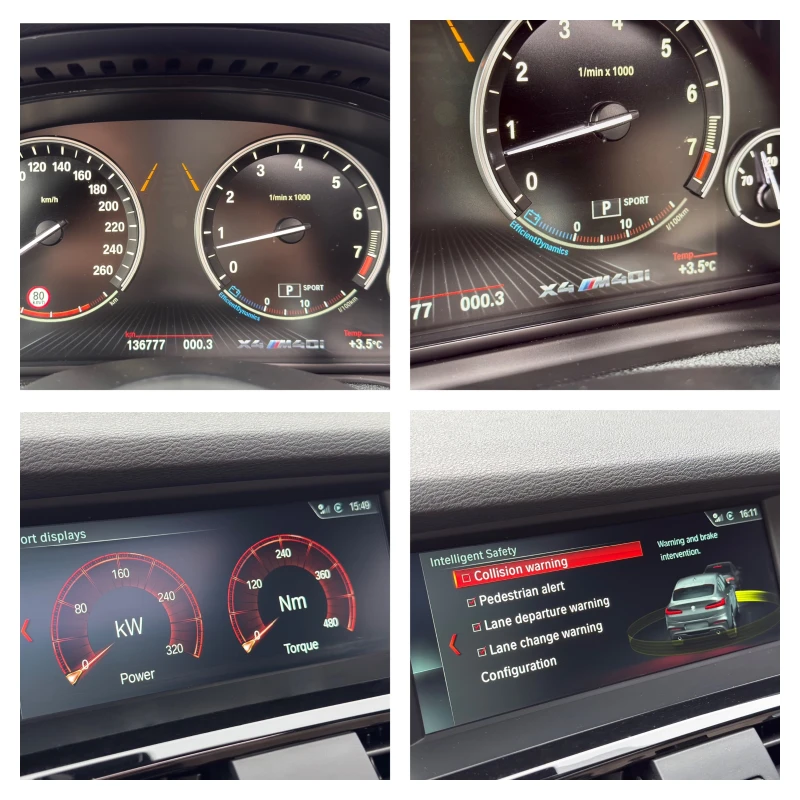 BMW X4 M40I 360КС. HEAD-UP ДИСТРОНИК KEYLESSGO ШИБЕДАХ, снимка 10 - Автомобили и джипове - 53204373