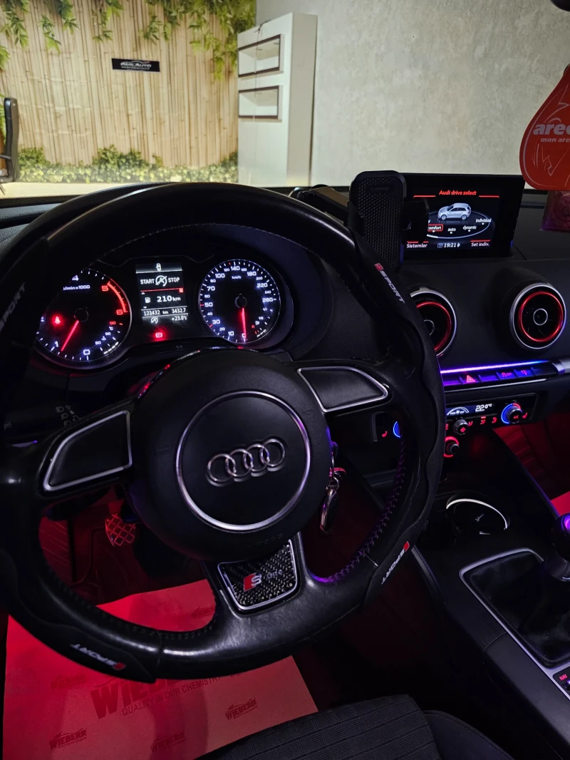 Audi A3 S-LINE BANG OLUFSEN SPORT XENON ALPINE WHITE, снимка 5 - Автомобили и джипове - 52347084