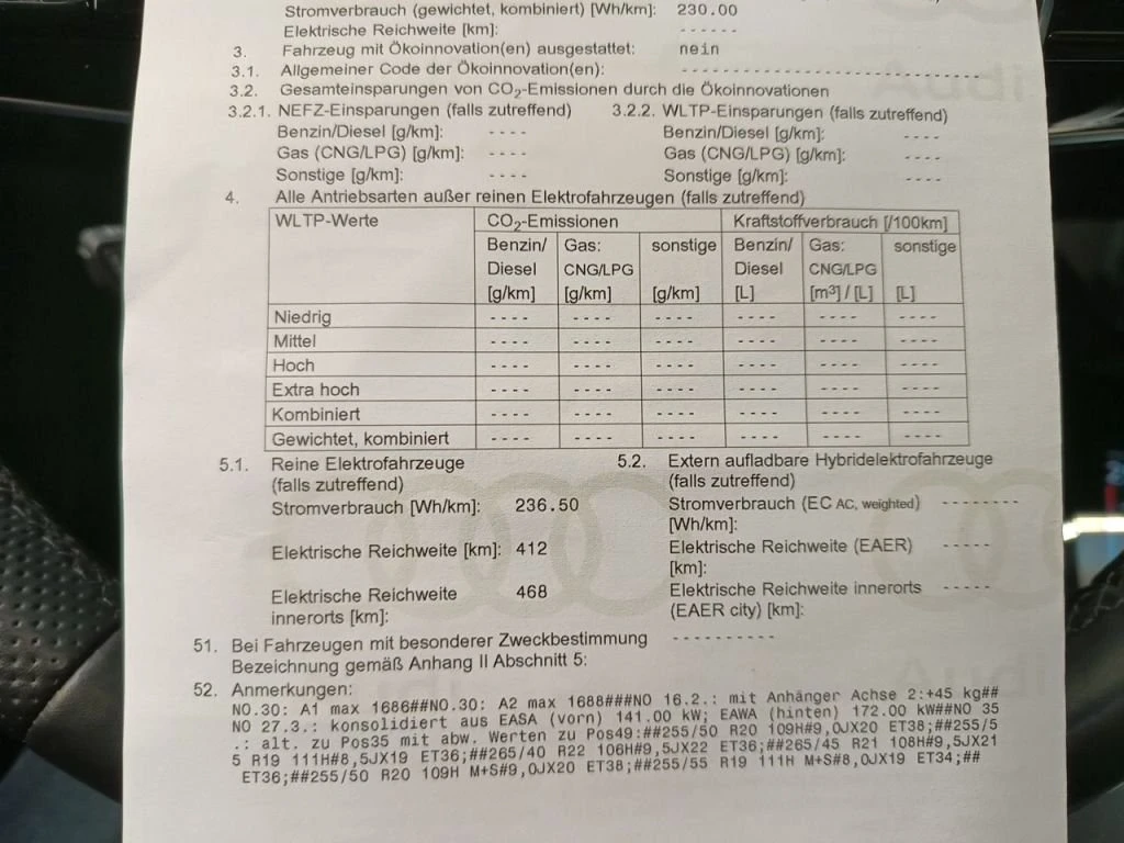 Audi E-Tron Sportback 55 S Line, снимка 17 - Автомобили и джипове - 54041832