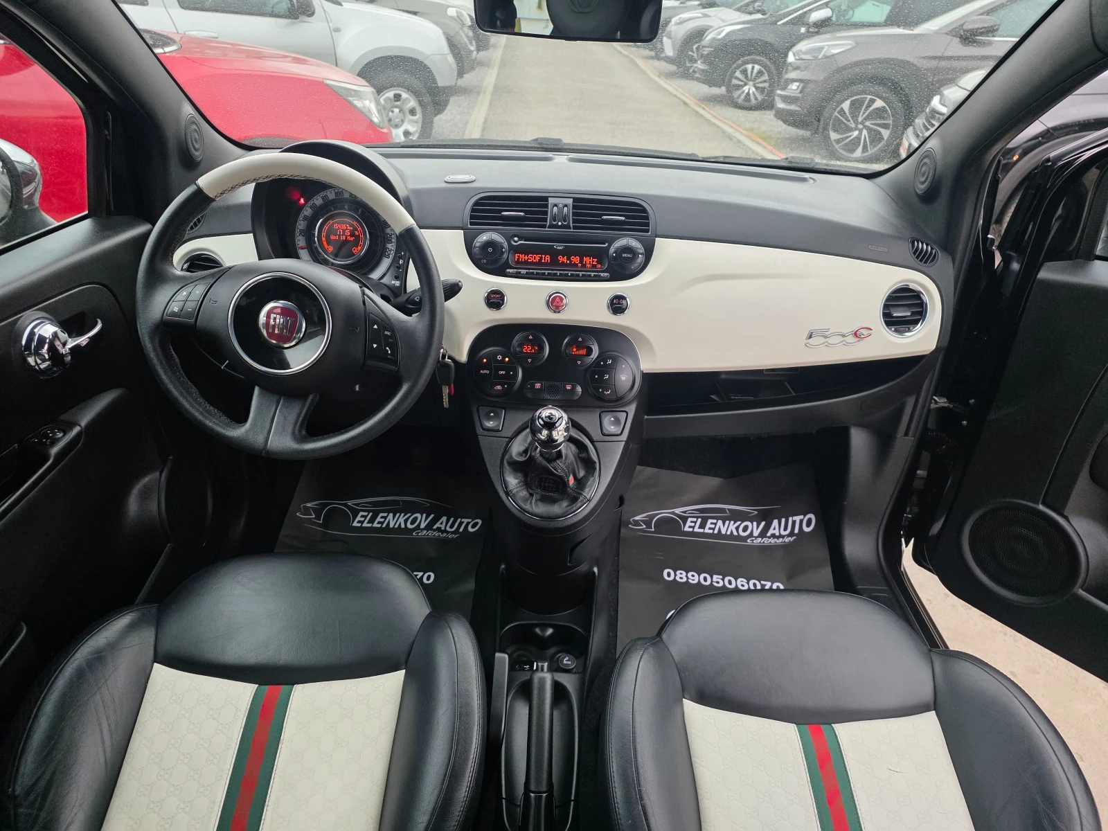Fiat 500 GUCCI EDITION 1.4I-100к.с-EURO 5b-ШВЕЙЦАРИЯ, снимка 13 - Автомобили и джипове - 53891732