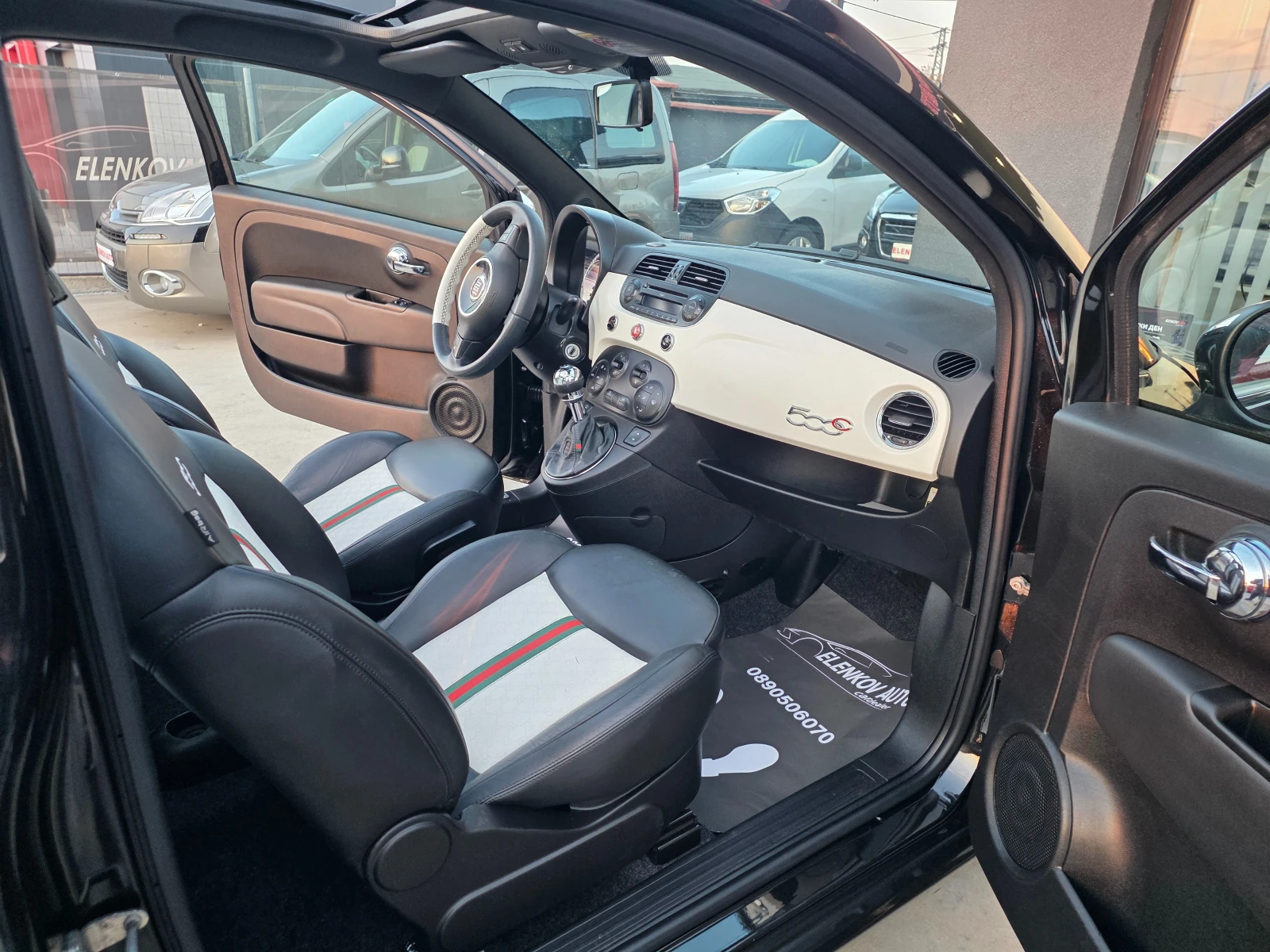 Fiat 500 GUCCI EDITION 1.4I-100к.с-EURO 5b-ШВЕЙЦАРИЯ, снимка 15 - Автомобили и джипове - 53891732