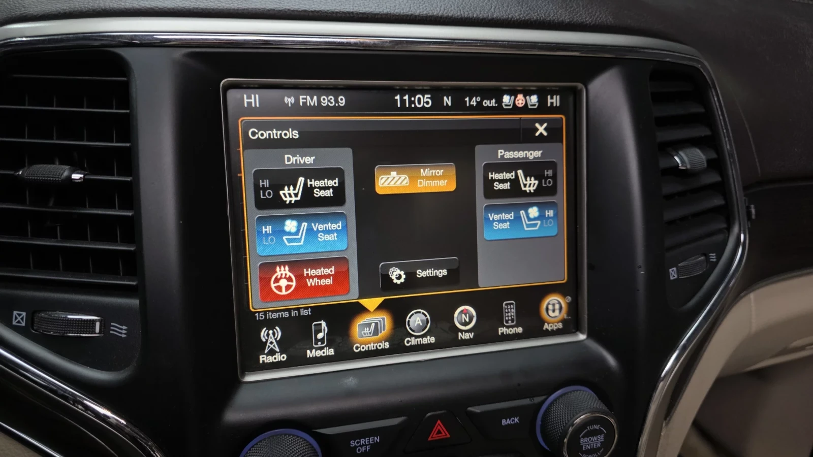 Jeep Grand cherokee OVERLAND / ОБДУХ / ПОДГРЕВИ / ПАНОРАМА, снимка 12 - Автомобили и джипове - 54060419