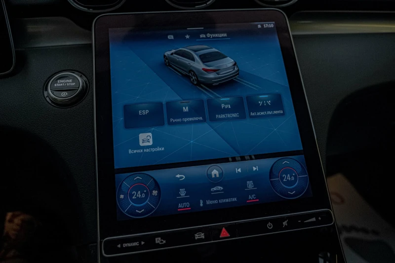 Mercedes-Benz C 300 CDI/9G Tronic/Virtual/Подгрев/Камера/Седан, снимка 12 - Автомобили и джипове - 52298691