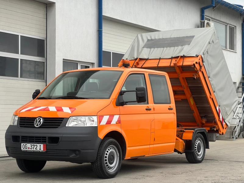 VW Transporter Тристранен самосвал / 170 000км! / 6-места, снимка 4 - Бусове и автобуси - 51777877