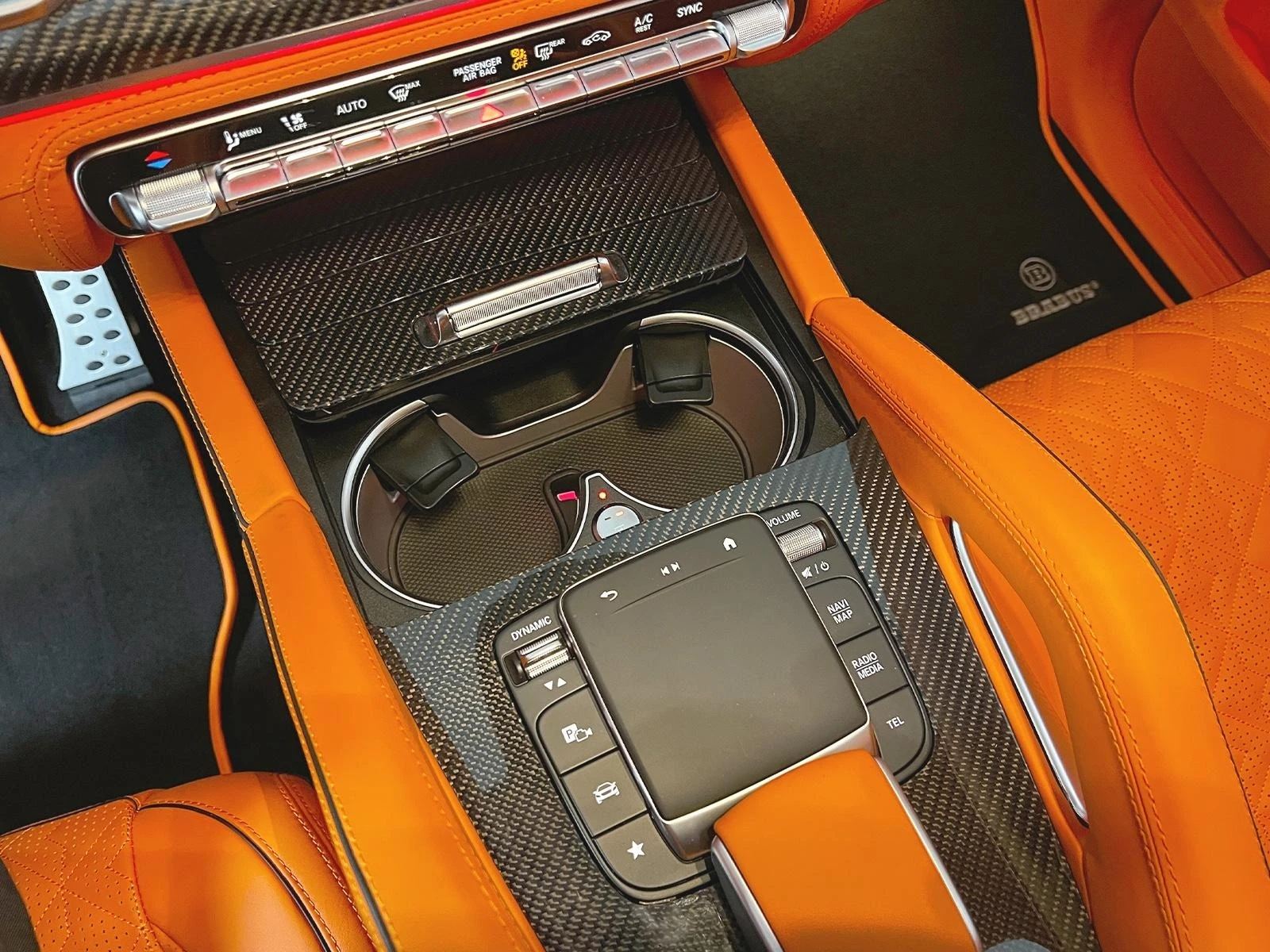 Mercedes-Benz GLS 63 AMG BRABUS 800 CARBON BURMESTER HEAD UP TV PANO | Mobile.bg   12