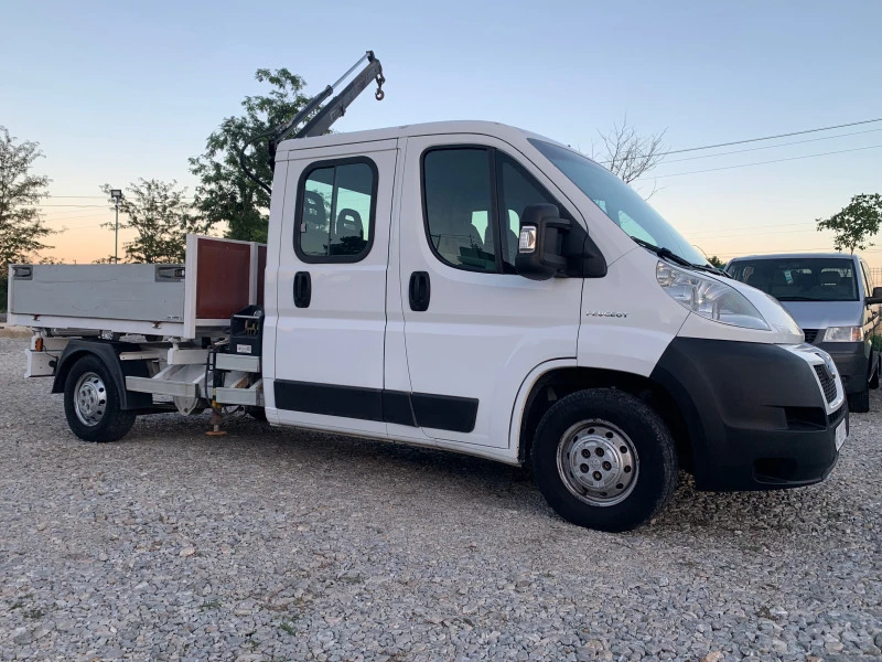 Peugeot Boxer 3 странен самосвал + кран, снимка 3 - Бусове и автобуси - 46513659