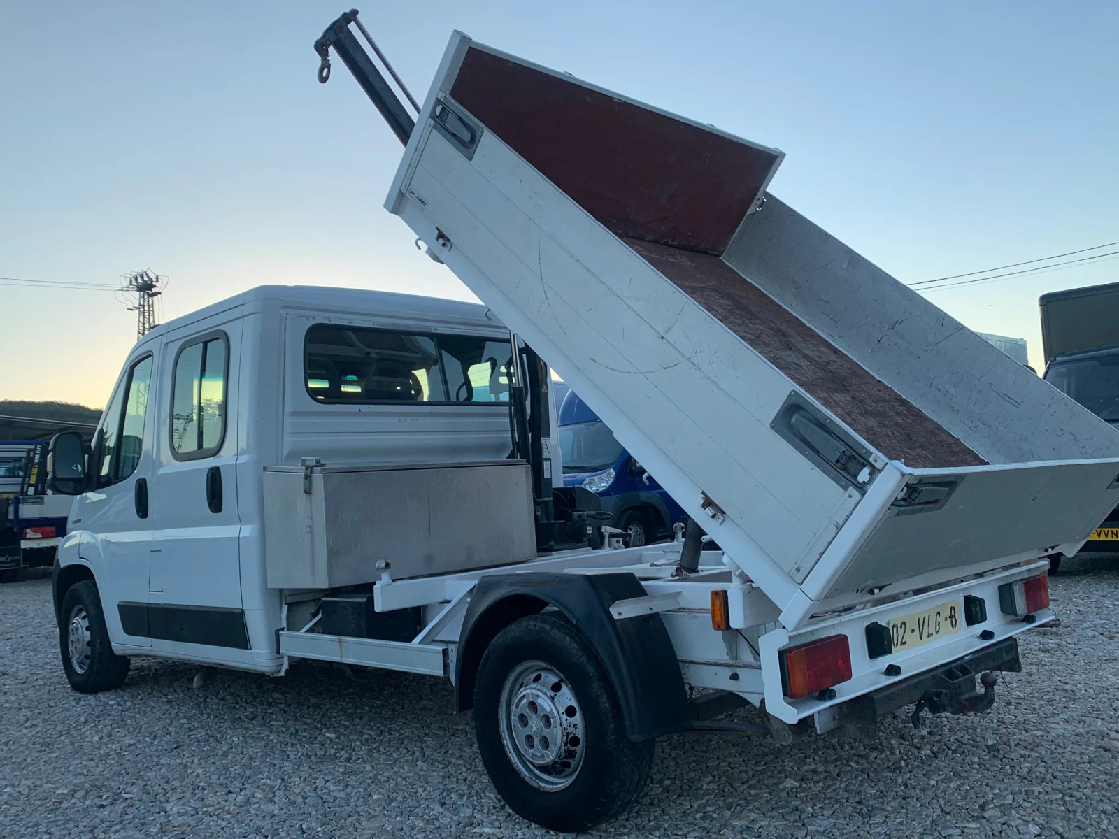 Peugeot Boxer 3 странен самосвал + кран - изображение 5