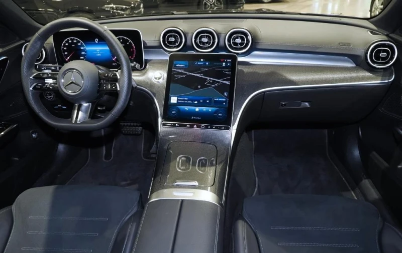 Mercedes-Benz C 220 d/ AMG/ LED/ DISTRONIC/ CAMERA/ KEYLESS/ , снимка 8 - Автомобили и джипове - 50873812