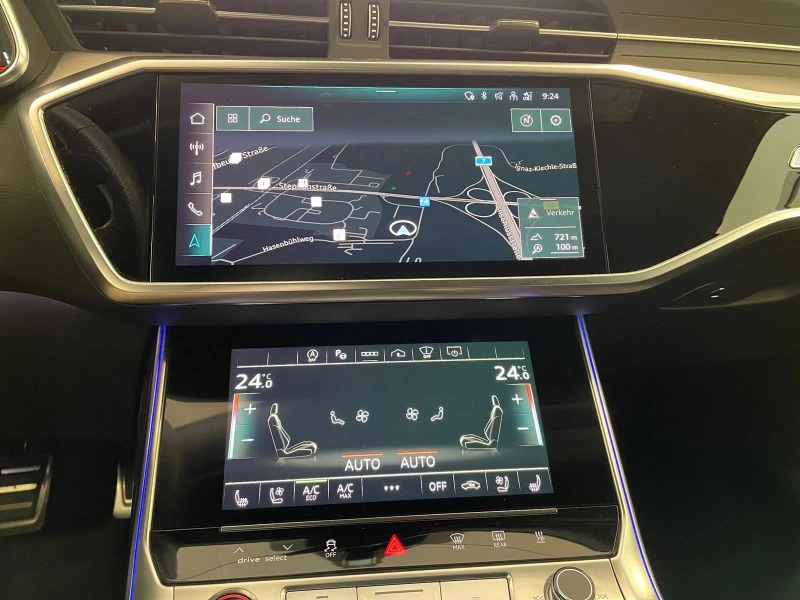 Audi Rs6 CERAMIC/DYNAMIC/CARBON/B&O/360/HEAD UP/MATRIX/22/, снимка 9 - Автомобили и джипове - 51248916