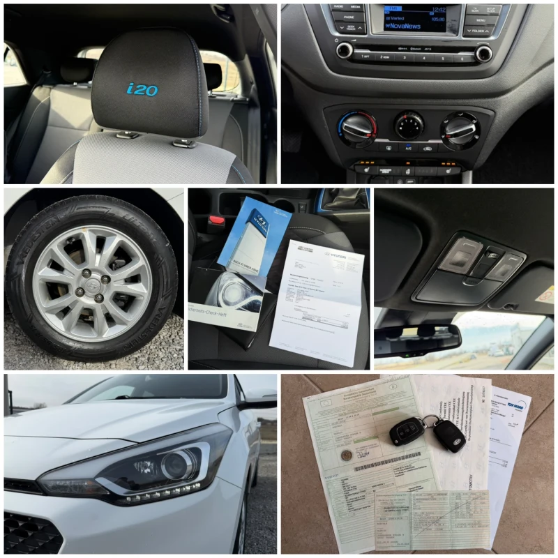 Hyundai I20 1.2i PASSION LED EURO 6 TUV COC, снимка 10 - Автомобили и джипове - 52850402