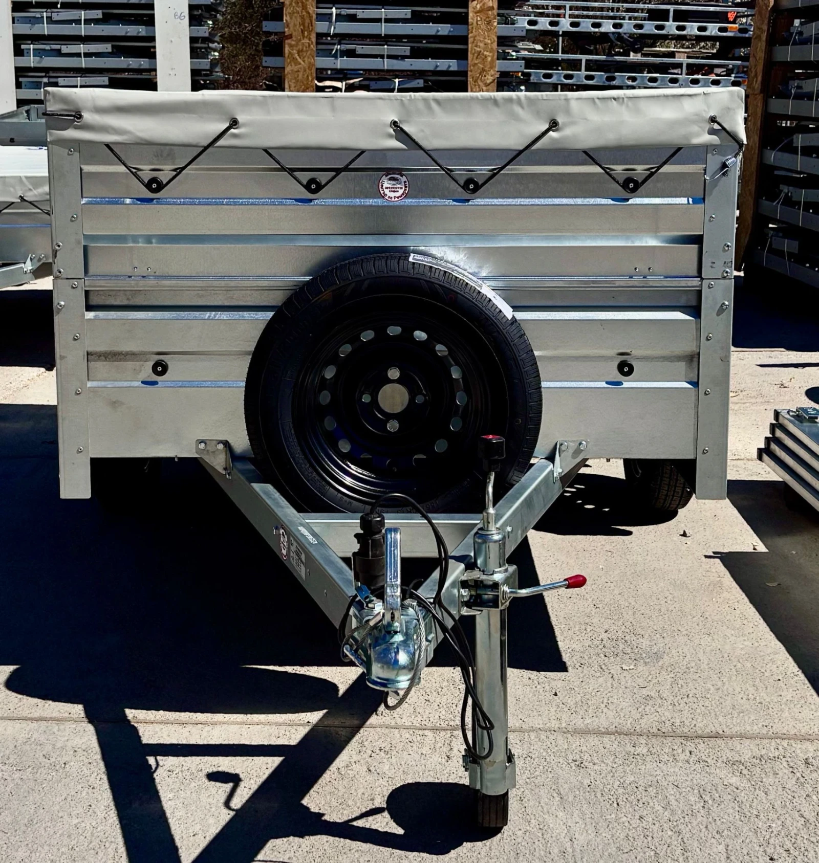 За автомобил Agados Туристическо ремарке 2.36х1.25х0.7 750 кг, снимка 5 - Ремаркета - 54110588