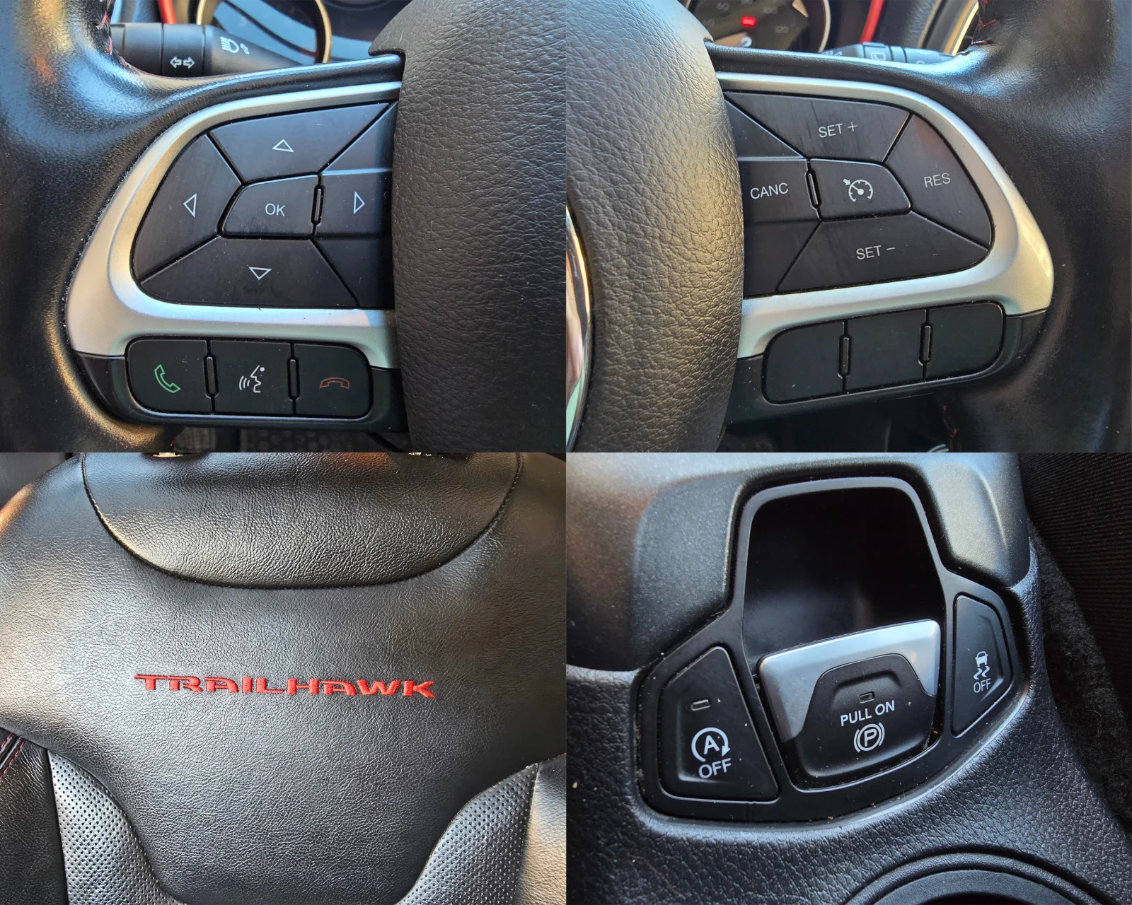 Jeep Compass Trailhawk 2.4 4x4 | Панорама | Кожа | Камера, снимка 11 - Автомобили и джипове - 55679932
