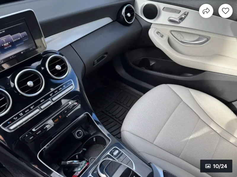 Mercedes-Benz C 300 4MATIC* ПОДГРЕВ* КАМЕРА* КЕЙЛЕС* , снимка 8 - Автомобили и джипове - 52974957
